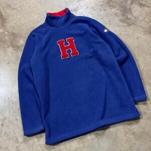 Tommy Hilfiger Blue Varsity Style  Fleece Sweatshirt